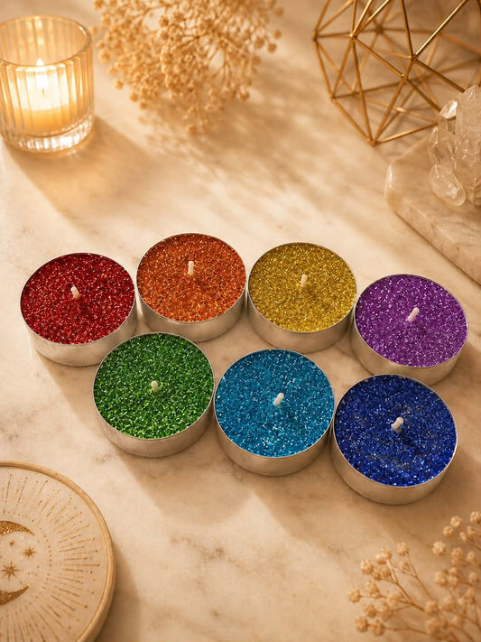 🌈 Bougies chauffe-plat « 7 Chakras » Vanille